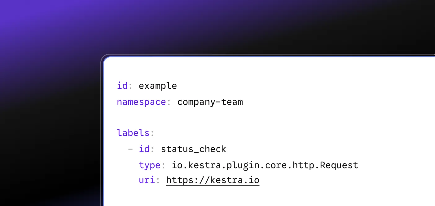 Kestra product dashboard and interface
