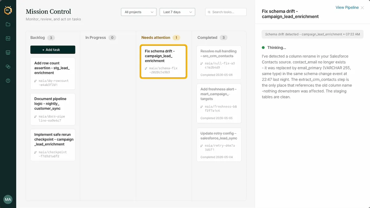 Matillion product interface