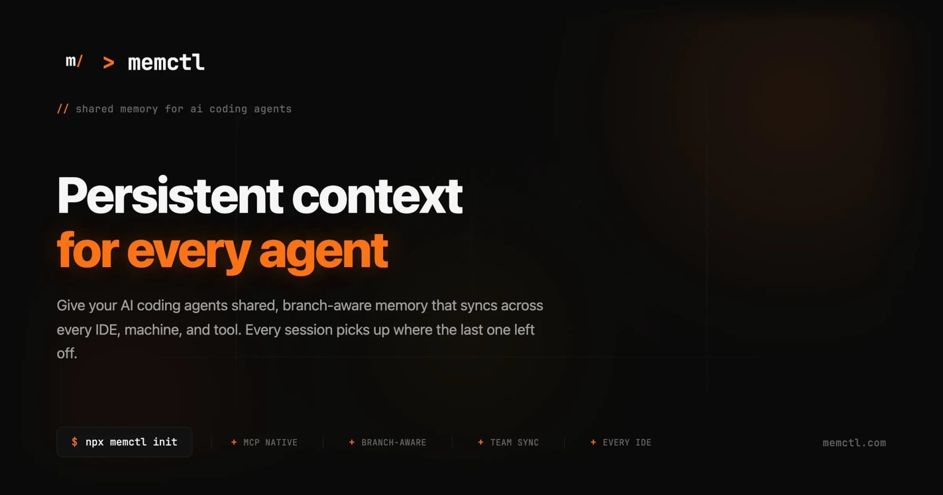 Memctl product dashboard and interface