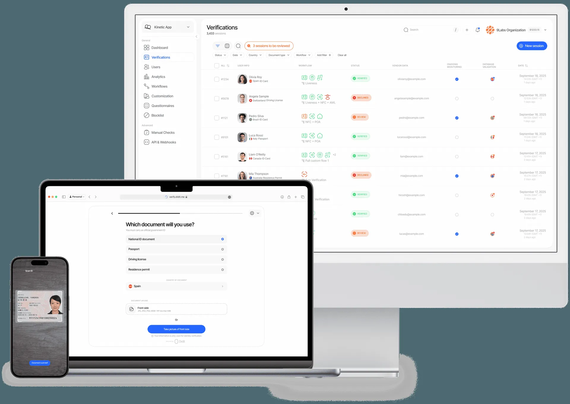 Didit v3 product interface