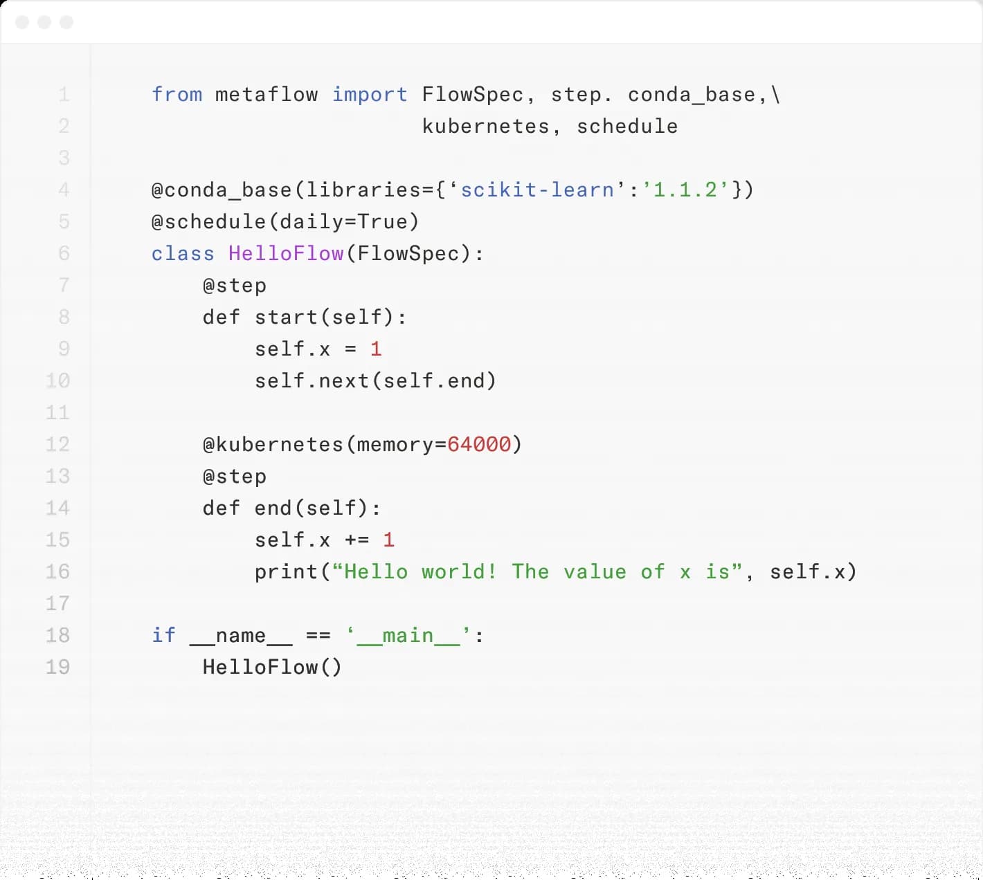 Metaflow product interface