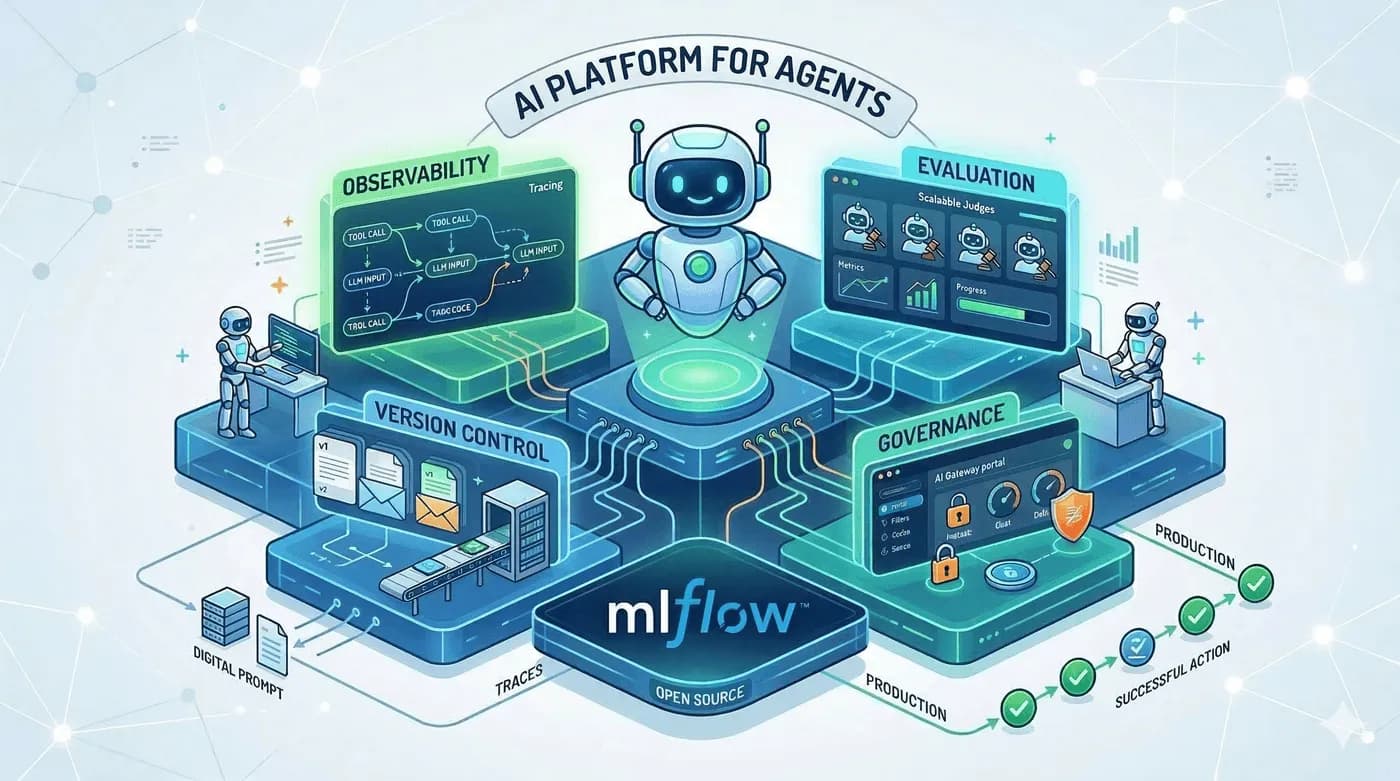 MLflow product dashboard and interface