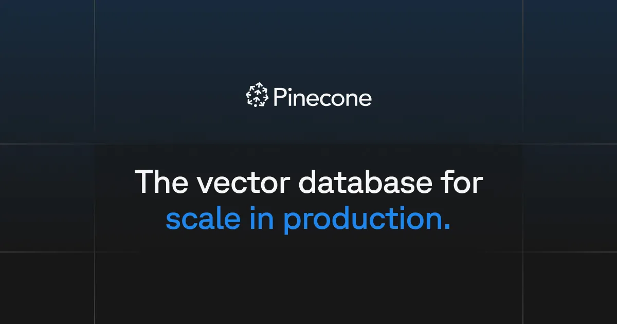 Pinecone product dashboard and interface