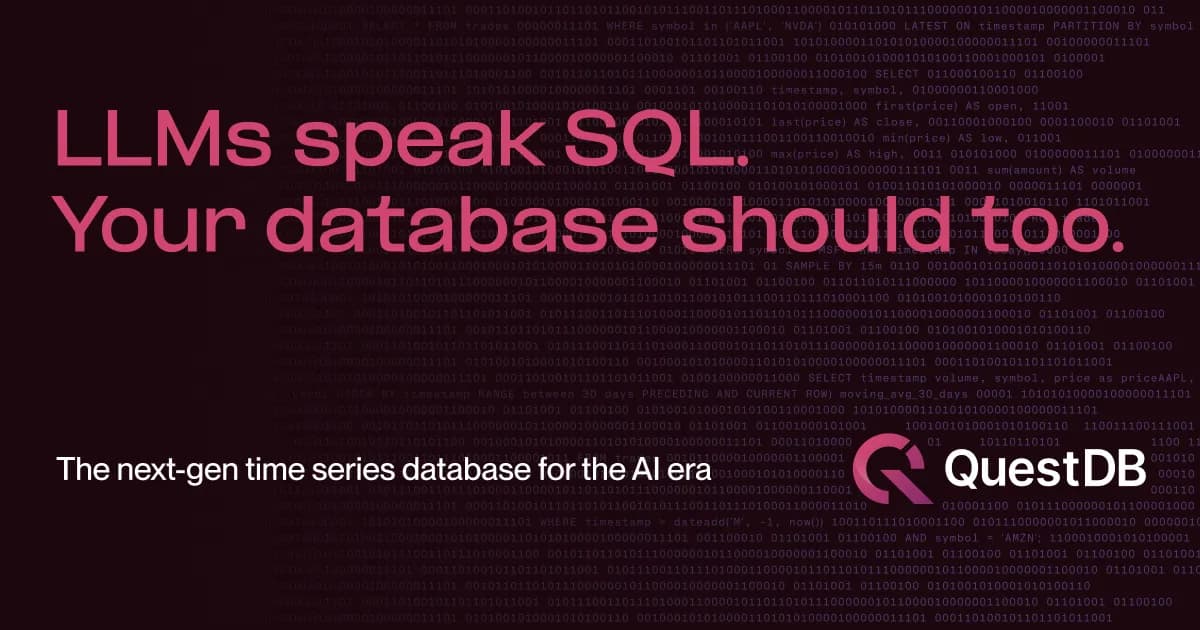 QuestDB product dashboard and interface