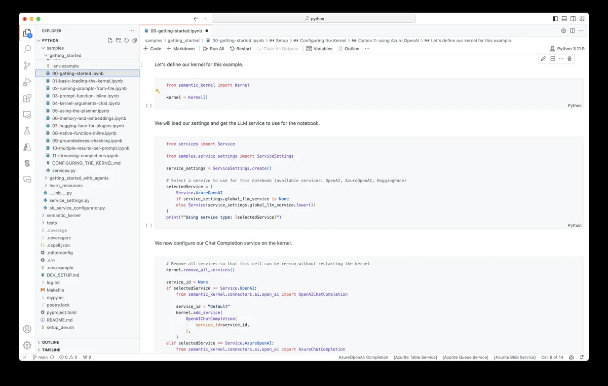 Semantic Kernel product interface