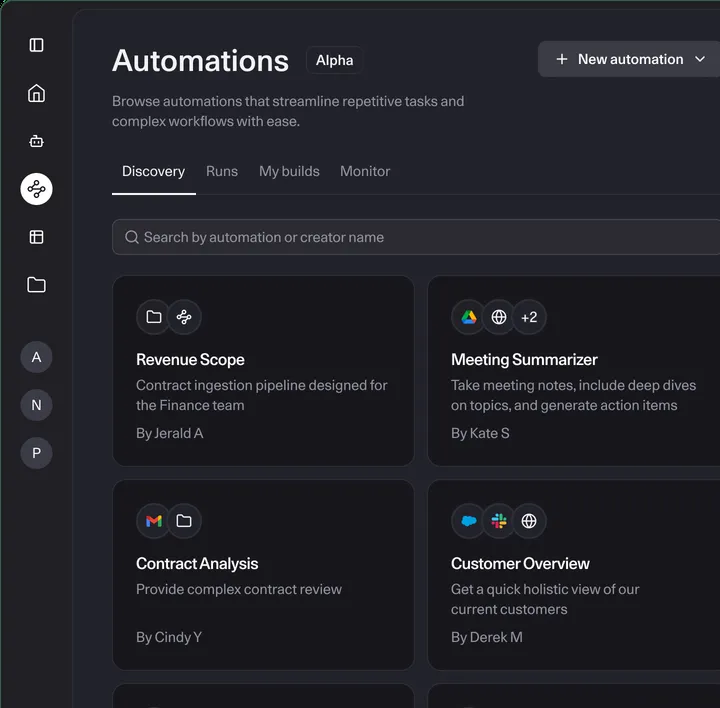 Cohere product interface