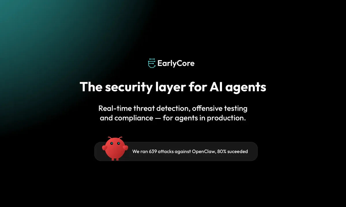 EarlyCore product interface