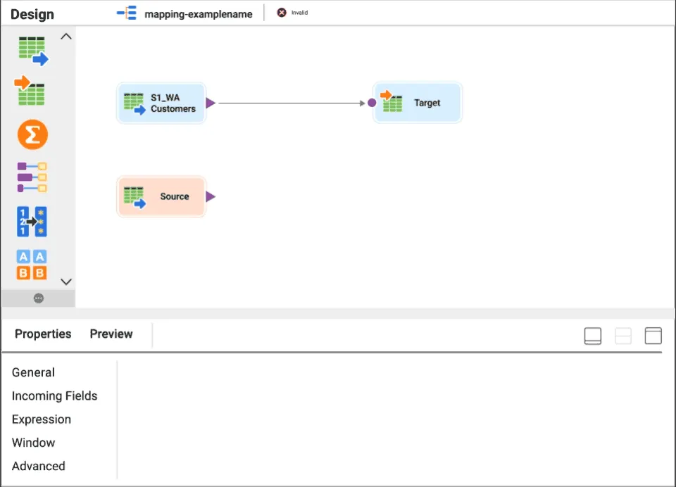 Informatica Cloud product dashboard and interface