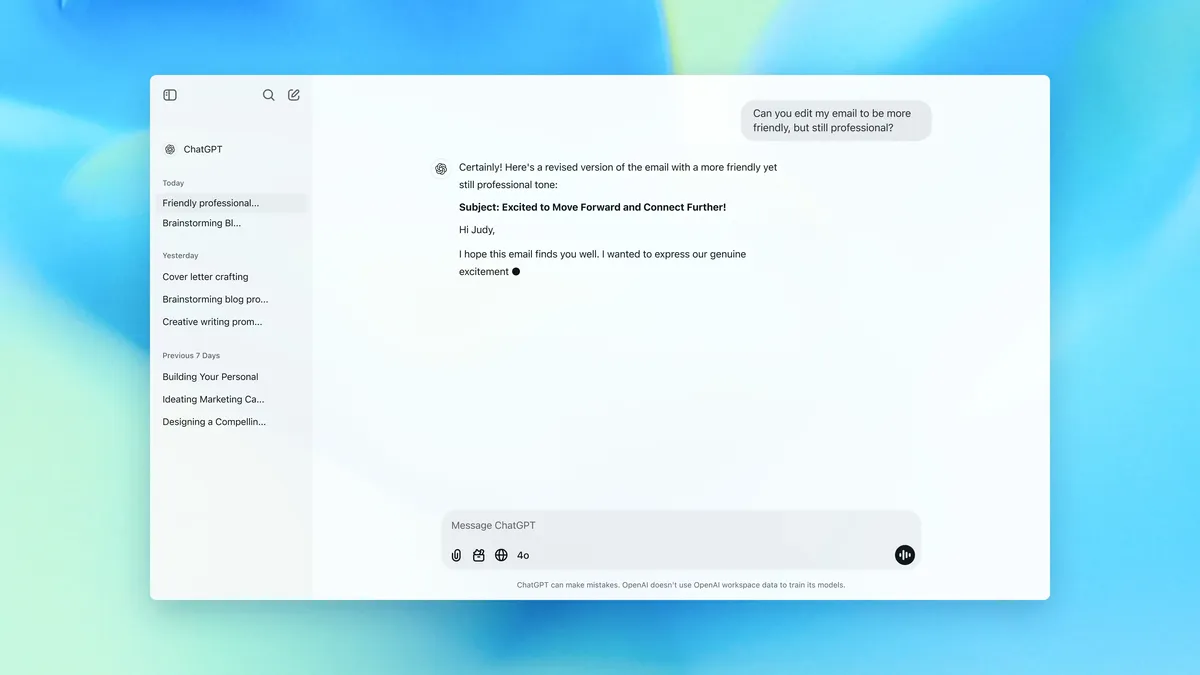 OpenAI product dashboard and interface