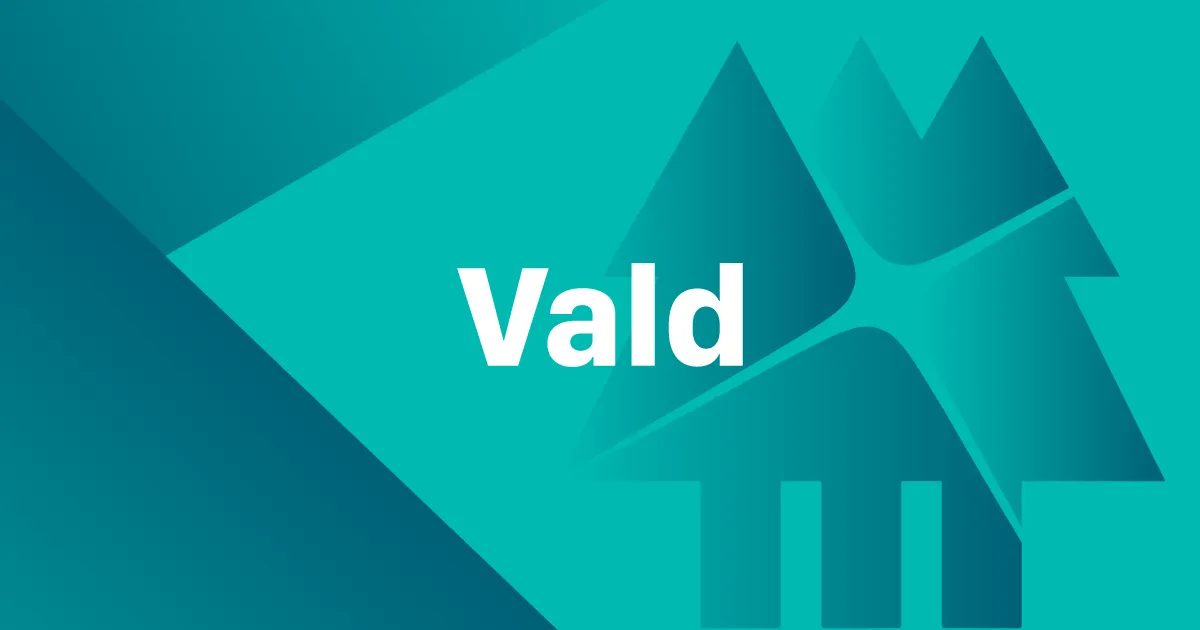Vald product dashboard and interface