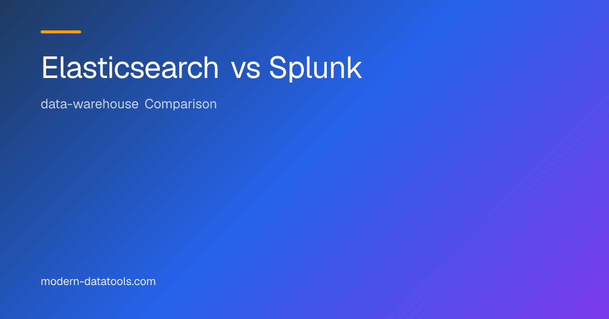 Elasticsearch vs Splunk: Search vs Security (2026) | Modern DataTools